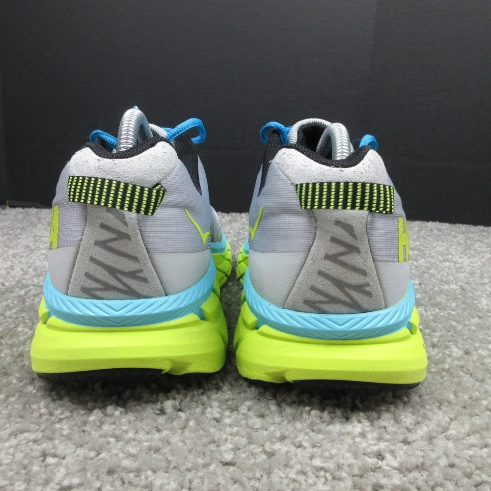 Hoka One One Sneakers Mens Size 10 US Clifton 6 Gray Green Blue Shoes Trainers